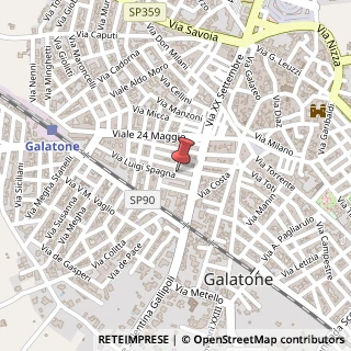 Mappa Via L. Spagna, 29/A, 73044 Galatone, Lecce (Puglia)