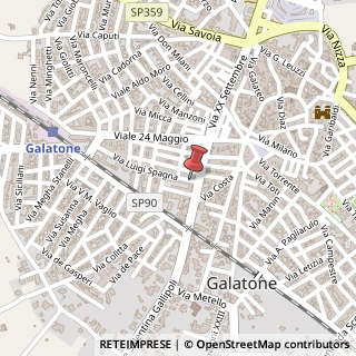 Mappa Via L. Spagna,  9, 73044 Galatone, Lecce (Puglia)
