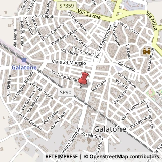 Mappa Via Adua, 26, 73044 Galatone, Lecce (Puglia)