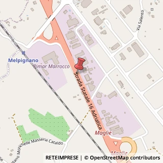 Mappa Strada Statale 16 Km 978, , 73020 Melpignano, Lecce (Puglia)