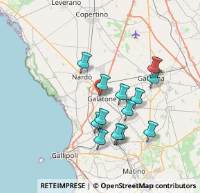 Mappa VIA TENENTE, 73044 Galatone LE, Italia (6.82154)