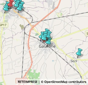 Mappa VIA TENENTE, 73044 Galatone LE, Italia (2.775)