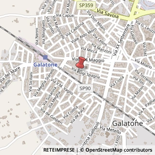 Mappa Via L. Spagna, 28, 73044 Galatone, Lecce (Puglia)