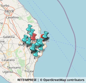 Mappa Via Rita Levi Montalcini, 73028 Otranto LE, Italia (10.181)