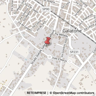 Mappa Via Gallipoli, 48, 73044 Galatone, Lecce (Puglia)