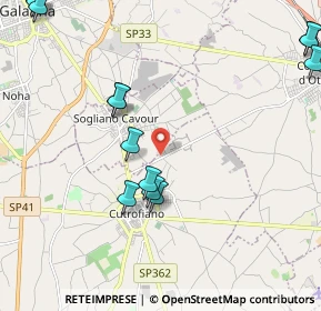 Mappa Via Prov. le per Corigliano D'Otranto, 73020 Cutrofiano LE, Italia (2.96692)