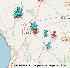 Mappa Via Vincenzo Zizzari, 73044 Galatone LE, Italia (4.22833)