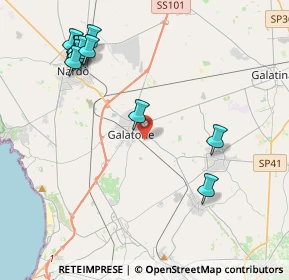 Mappa Via Vincenzo Zizzari, 73044 Galatone LE, Italia (5.20818)