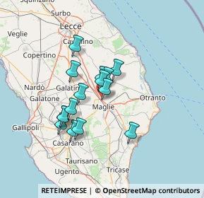Mappa Zona Industriale Melpignano, 73024 Maglie LE, Italia (11.39267)