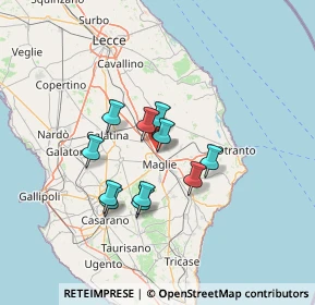 Mappa Zona Industriale Melpignano, 73024 Maglie LE, Italia (11.15636)