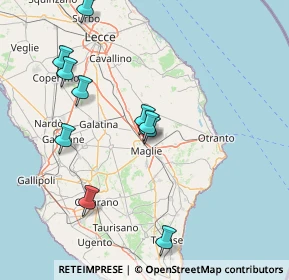Mappa Zona Industriale Melpignano, 73024 Maglie LE, Italia (20.27091)