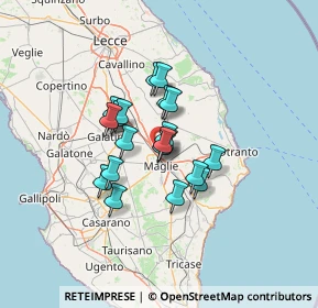 Mappa Zona Industriale Melpignano, 73024 Maglie LE, Italia (9.6565)