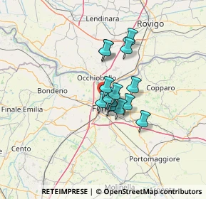 Mappa Via Bentivoglio, 44122 Ferrara FE, Italia (8.04571)