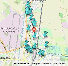 Mappa Via Bentivoglio, 44122 Ferrara FE, Italia (0.9825)