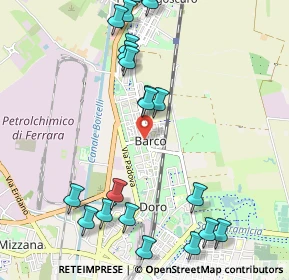 Mappa Via Bentivoglio, 44122 Ferrara FE, Italia (1.2555)