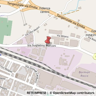 Mappa Via Guglielmo Marconi, 4, 43036 Fidenza, Parma (Emilia Romagna)