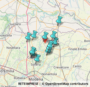 Mappa Via Pezzetta, 41039 San Possidonio MO, Italia (9.76125)