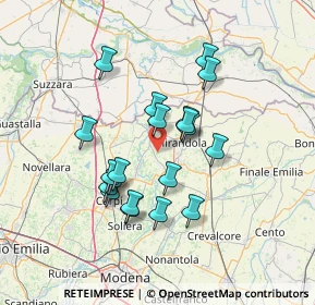 Mappa Via Pezzetta, 41039 San Possidonio MO, Italia (12.095)