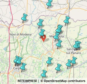 Mappa Via Pezzetta, 41039 San Possidonio MO, Italia (9.904)