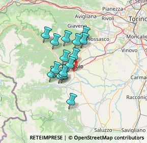 Mappa Via Chisone, 10064 Pinerolo TO, Italia (9.572)