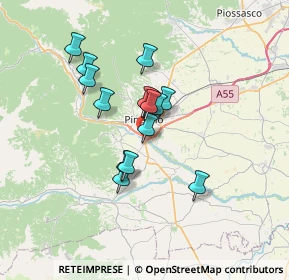 Mappa Via Chisone, 10064 Pinerolo TO, Italia (5.23733)