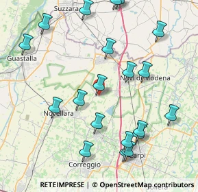 Mappa Via Aldo Moro, 42042 Fabbrico RE, Italia (9.48)