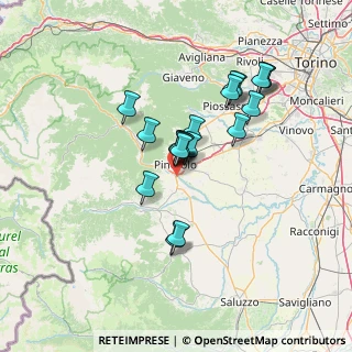 Mappa Via della Cardonata, 10064 Pinerolo TO, Italia (11.4105)