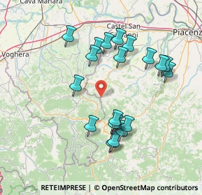 Mappa Via Lazzarello, 29010 Pecorara PC, Italia (14.5915)