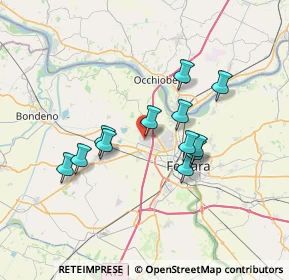 Mappa Via Giovanni Finati, 44124 Ferrara FE, Italia (5.90833)