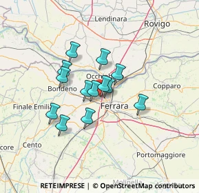Mappa Via Giovanni Finati, 44124 Ferrara FE, Italia (9.68154)