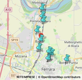 Mappa Via Curtatone e Montanara, 44122 Ferrara FE, Italia (1.75818)