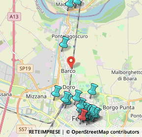 Mappa Via Curtatone e Montanara, 44122 Ferrara FE, Italia (2.7085)