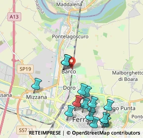 Mappa Via Curtatone e Montanara, 44122 Ferrara FE, Italia (2.44222)