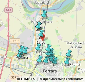 Mappa Via Curtatone e Montanara, 44122 Ferrara FE, Italia (1.9225)