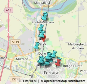 Mappa Via Curtatone e Montanara, 44122 Ferrara FE, Italia (1.8475)