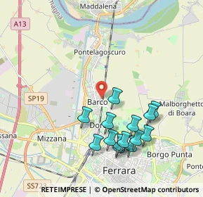 Mappa Via Curtatone e Montanara, 44122 Ferrara FE, Italia (2.00429)