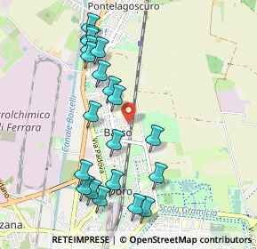 Mappa Via Curtatone e Montanara, 44122 Ferrara FE, Italia (1.058)