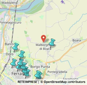 Mappa Via dell'Agrifoglio, 44123 Ferrara FE, Italia (3.08727)