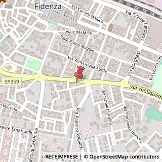 Mappa Via XXIV Maggio, 22, 43036 Fidenza, Parma (Emilia Romagna)