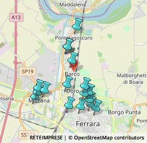 Mappa Via dell'Indipendenza, 44123 Pontelagoscuro FE, Italia (1.78667)