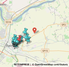 Mappa Via Copparo, 44123 Boara FE, Italia (4.7795)