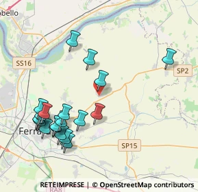 Mappa Via Copparo, 44123 Boara FE, Italia (4.49)