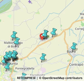 Mappa Via Copparo, 44123 Boara FE, Italia (3.0505)