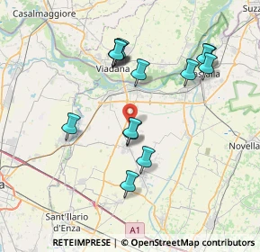 Mappa Via Molinara, 42028 Poviglio RE, Italia (7.23214)