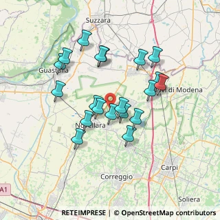 Mappa Via Reggiolo, 42012 Campagnola Emilia RE, Italia (6.436)