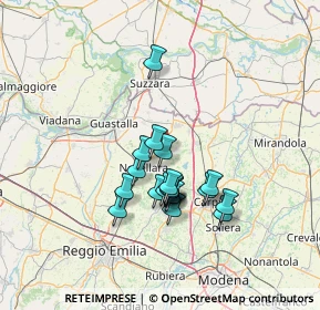 Mappa Via Reggiolo, 42017 Novellara RE, Italia (11.2595)