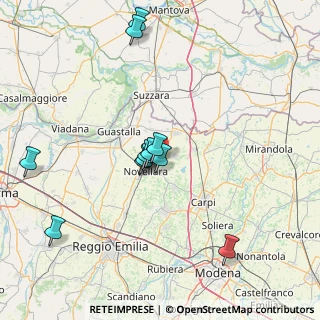 Mappa Via Reggiolo, 42017 Novellara RE, Italia (14.90364)