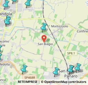 Mappa Via Getta, 41038 San felice sul Panaro MO, Italia (3.64846)