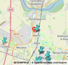 Mappa Via della Sirena, 44122 Ferrara FE, Italia (2.78545)