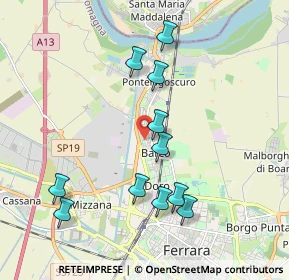 Mappa Via della Sirena, 44122 Ferrara FE, Italia (1.94364)